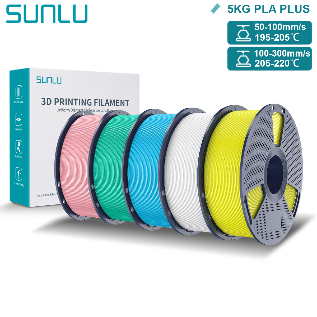 Filament 1.75 - SUNLU Pla Plus 3D Filament 1.75mm