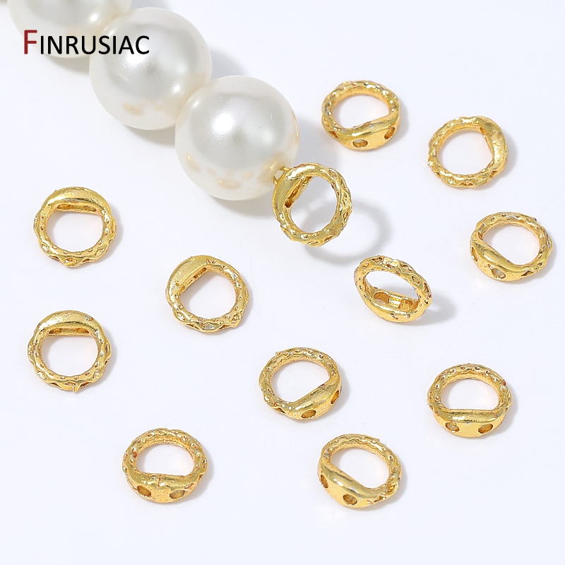 Nozzle Brass - 18K Gold Plated Brass Crimp Bead