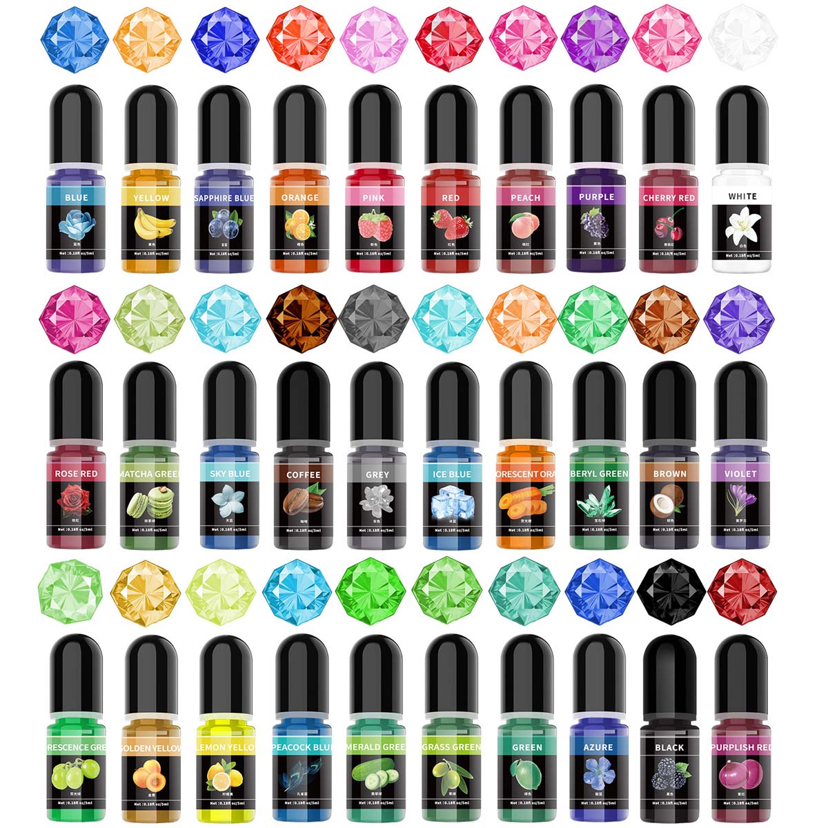 Uv Resin - 5ml/Bottle Epoxy Resin Pigment Liquid Colorant