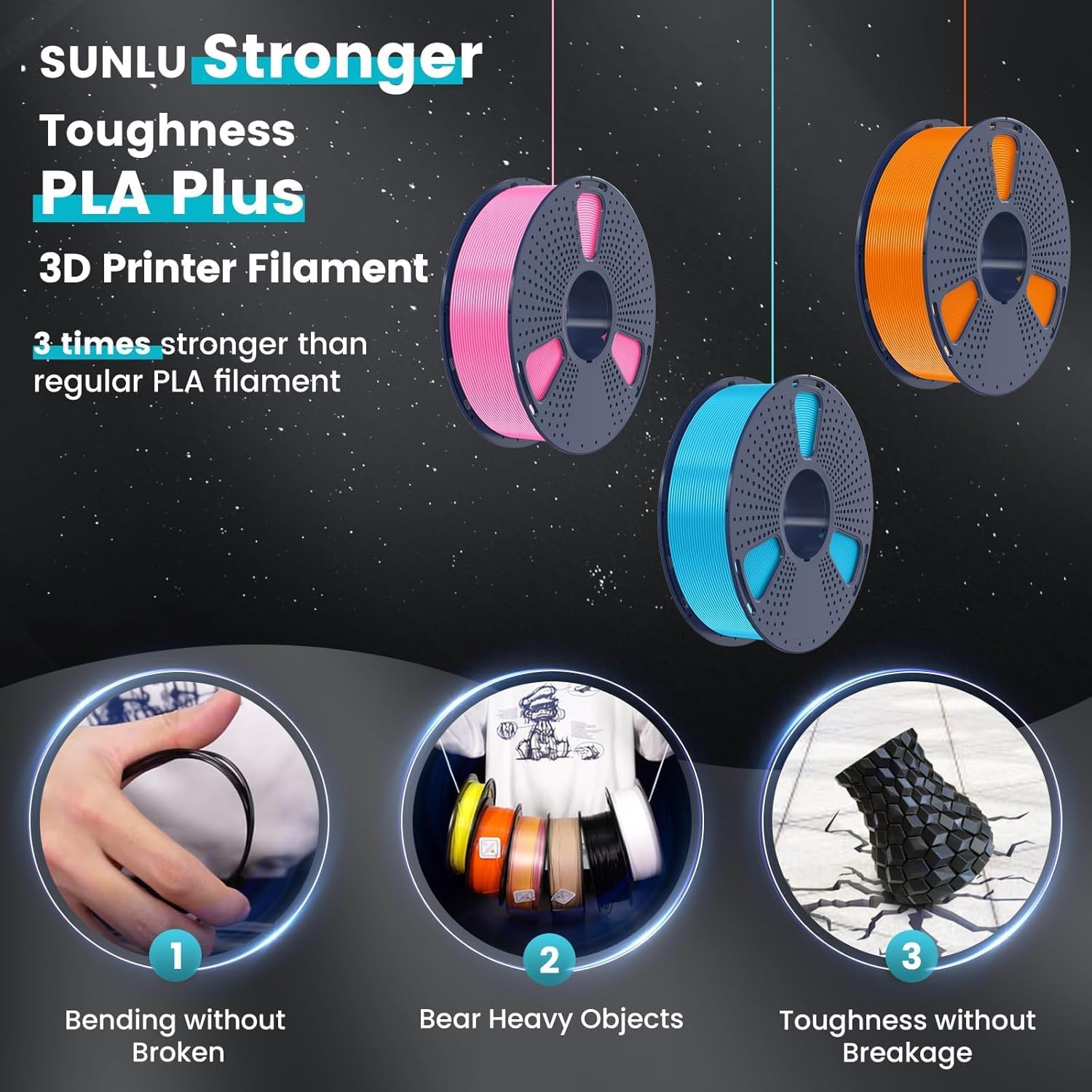 SUNLU Pla Plus 3D Filament 1.7 - đánh giá và giá Filament 1.75