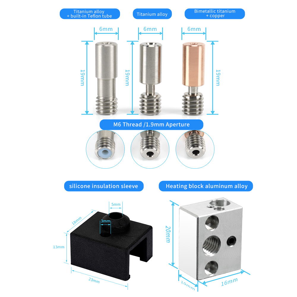 Ender-3 S1 High Heating Block  - đánh giá và giá Hotend Assembly