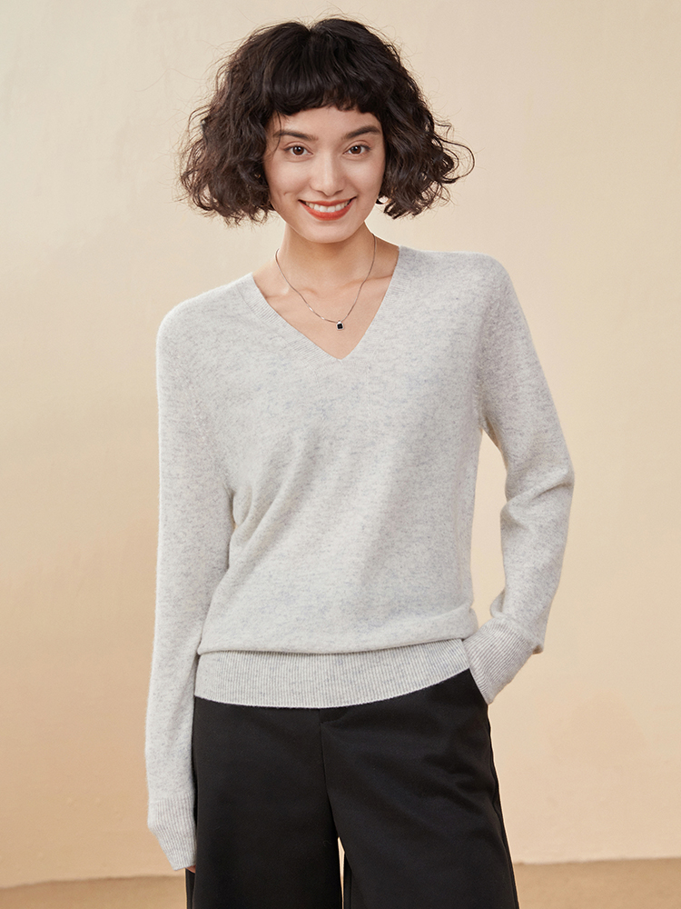 Cashmere V Neck Pullover Sweat - đánh giá và giá Resin Vat