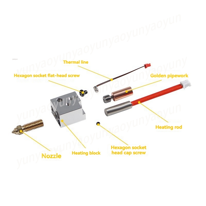 Hotend Kit Metal High Flow Hot - đánh giá và giá Printer Nozzle