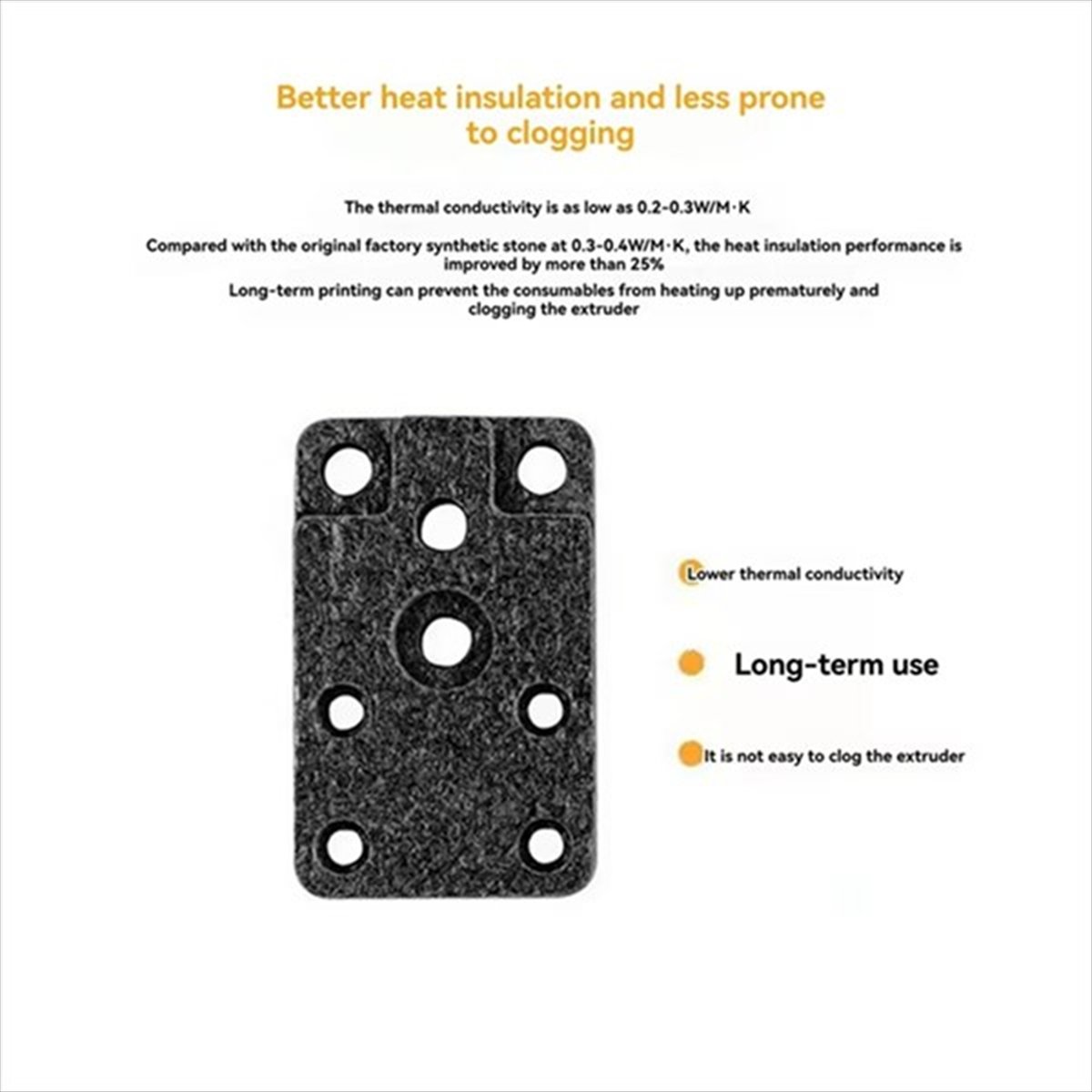 A40I Insulation Block Base for - đánh giá và giá Hotend Assembly