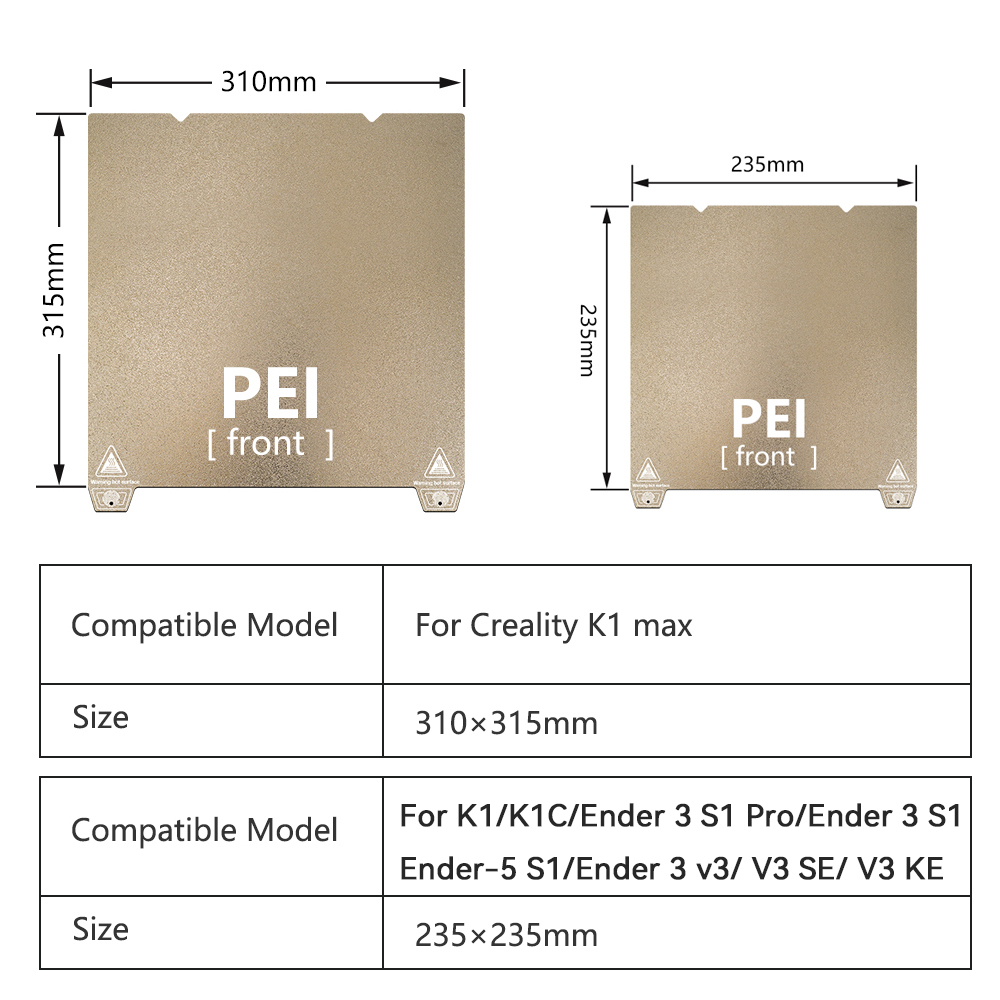 K1 Max Build Plate For Crealit - đánh giá và giá 3D Printer Bed