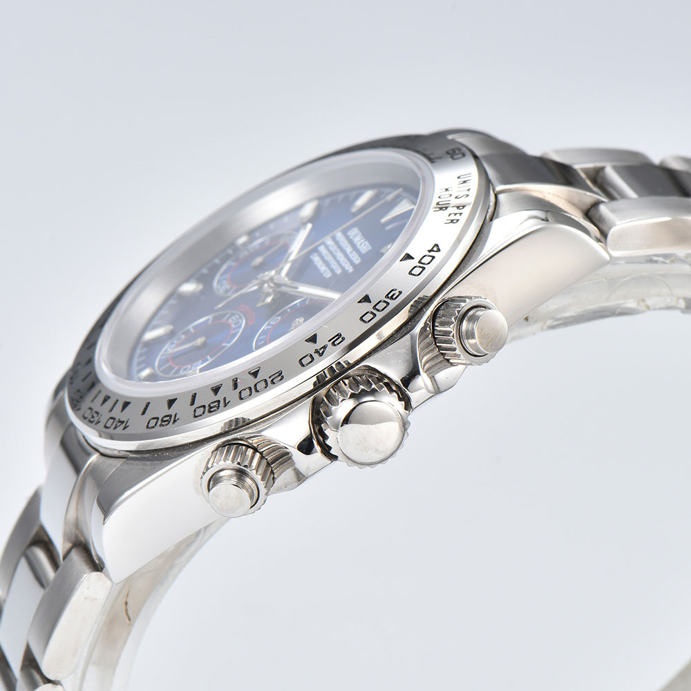 39mm Silver Watch VK63 Movemen - đánh giá và giá Glass Bed