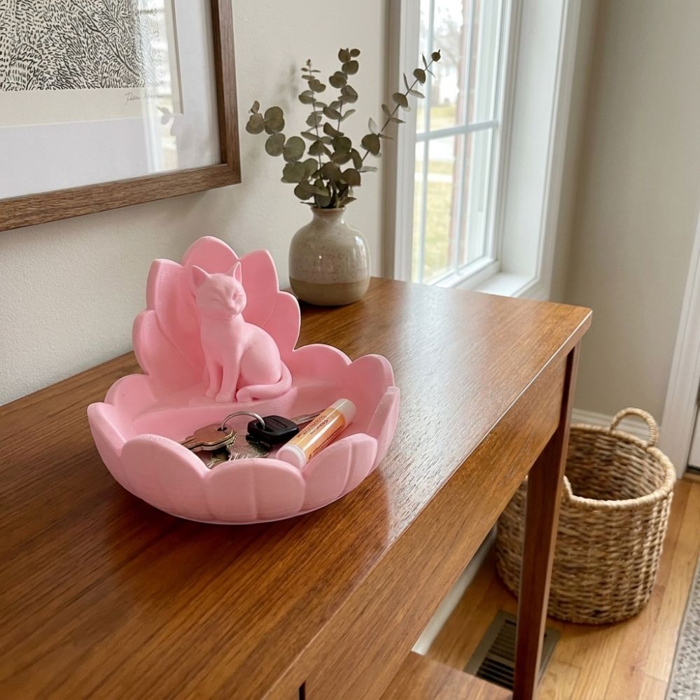 Cute Lotus Cat Jewelry Storage - đánh giá và giá 3D Printer Stand