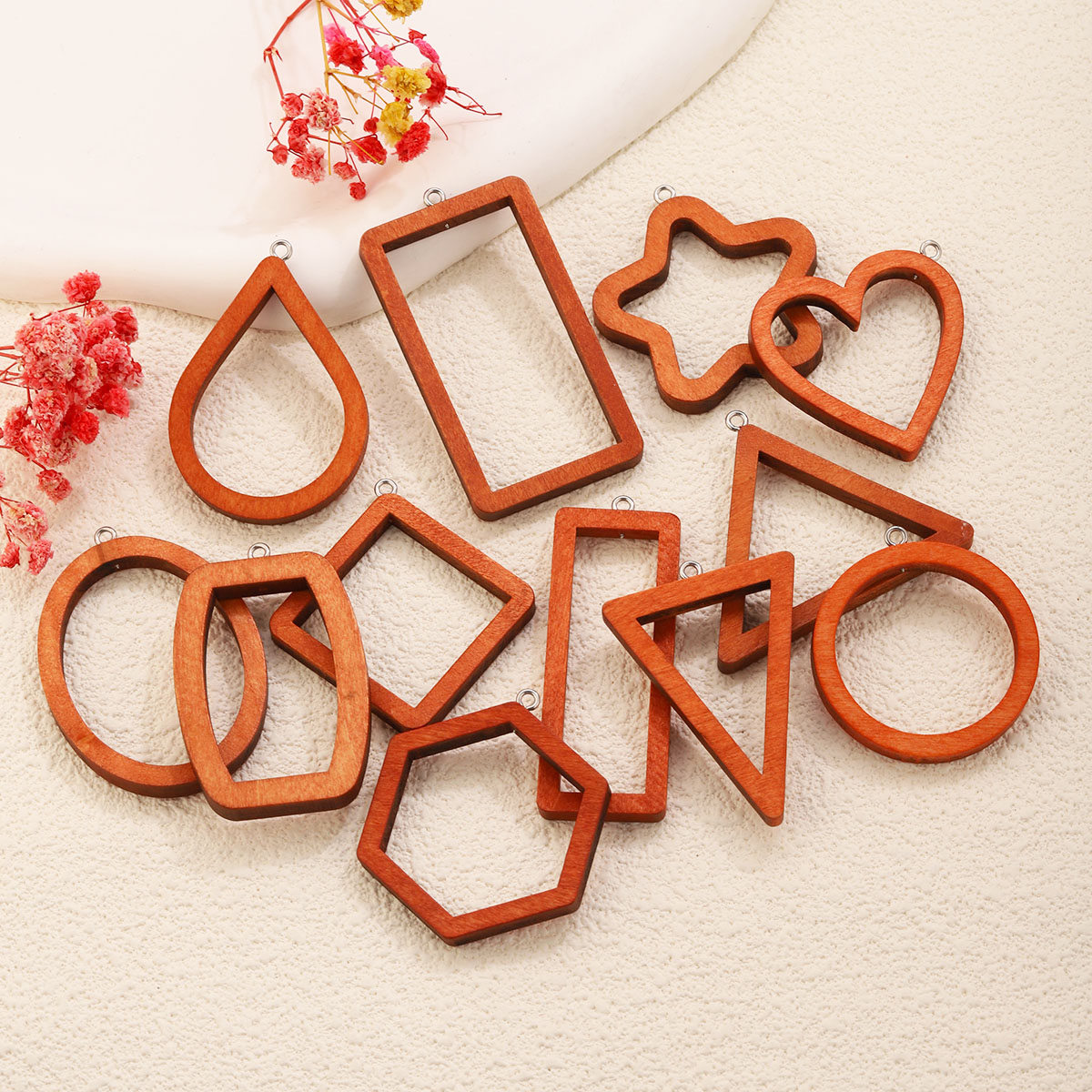 10PCS Triangle Rectangle Wood  - đánh giá và giá Uv Resin