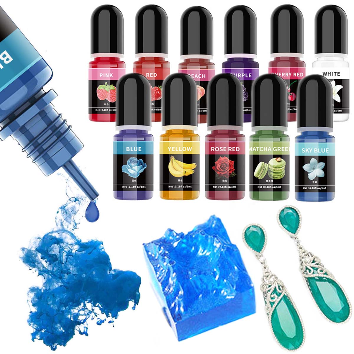 5ml/Bottle Epoxy Resin Pigment - đánh giá và giá Uv Resin