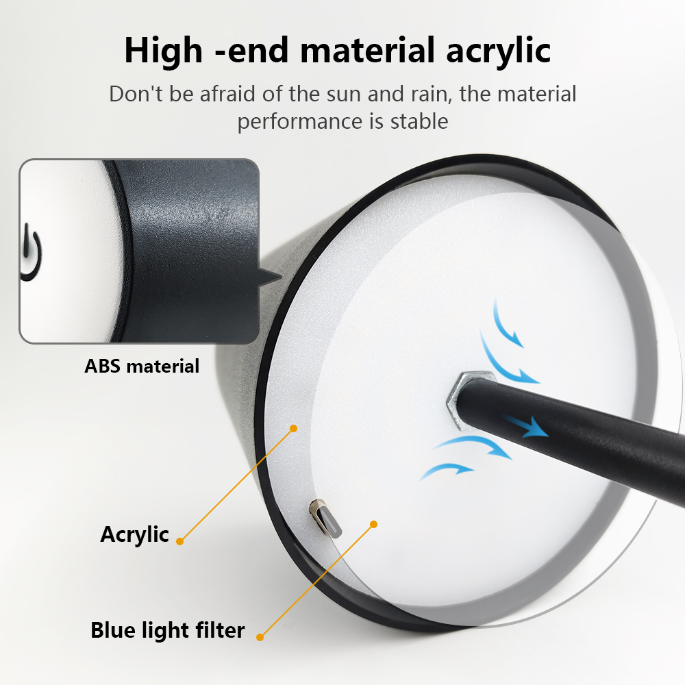 LED Rechargeable Desk Light Wi - đánh giá và giá Glass Bed